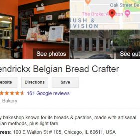 Find this Chicago Belgian Bakery on Google