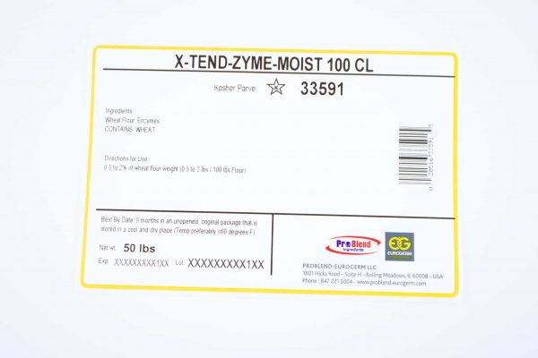 X-Tend Zyme Moist - Moistness Shelf life Extender (Item#33591 Eurogerm) - 50 lb. bag