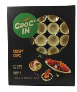 Croc In Edible Cup - Mini Pastry Party Cups - Premium Edible Container for Appetizers and Tapas image