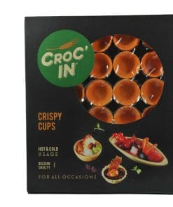 Croc In Edible Orange Cup - Mini Pastry Party Cups - Premium Edible Container for Appetizers and Tapas image