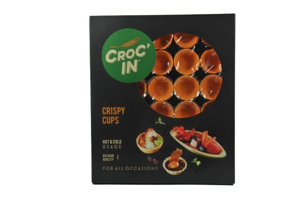 Croc In Edible Orange Cup - Mini Pastry Party Cups - Premium Edible Container for Appetizers and Tapas image