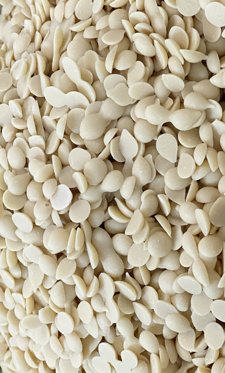 MAYATA White Chocolate Drops 35% Bourbon Vanilla, Belgium, 44 lb
